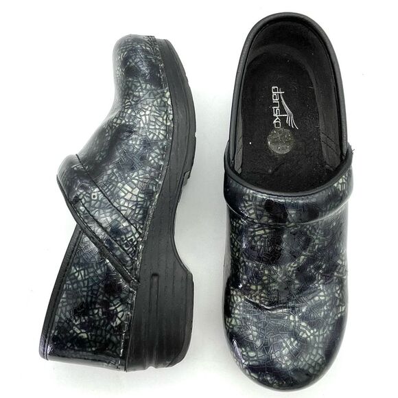 Dansko Professional Clogs Metallic Iridescent Snakeskin Print Size 37 | 6.5-7 - Picture 1 of 16